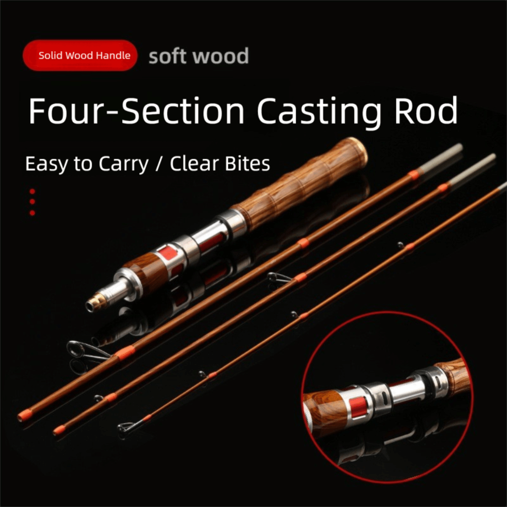 Fishing Rod Casting - 4 Sections Spinning Fishing Rod Spinning