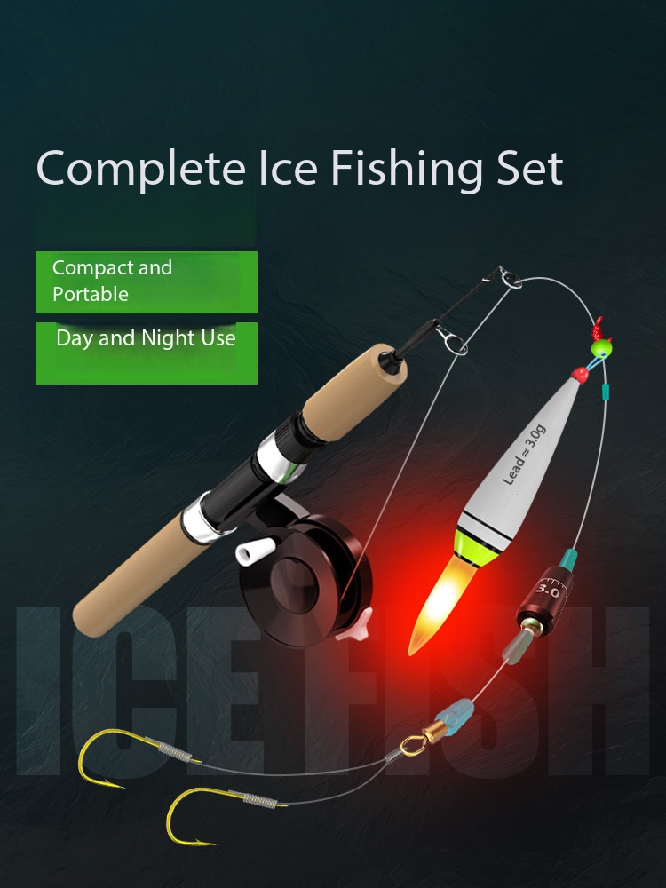 New Ice Fishing Rod Ultra Shor - Fishing Rod Ice ulasan dan harga