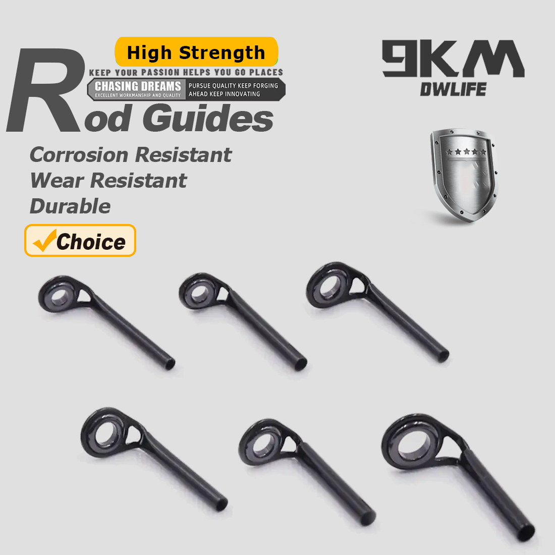 Fishing Rod Guides 5~10pcs MKT - Fishing Rod Building Kit ulasan dan harga
