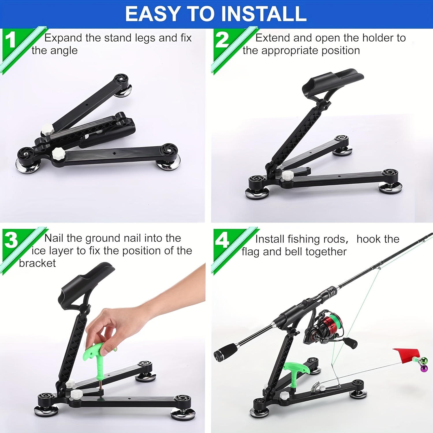 Ice Fishing Rod Holder Adjusta - Fishing Rod Ice ulasan dan harga