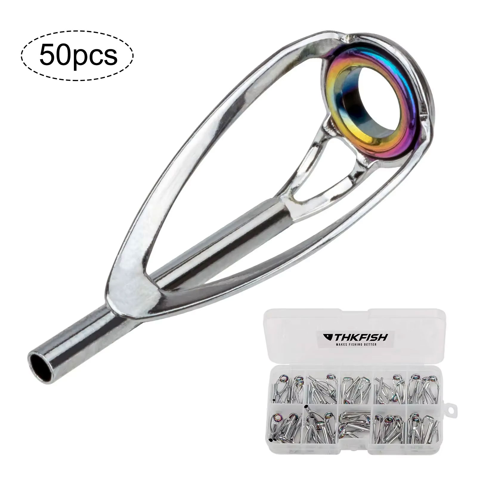 50pcs Fishing Rod Tip Top Repa - Fishing Rod Building Kit ulasan dan harga