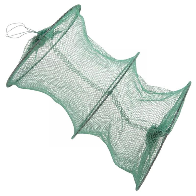Folding Round Nylon Mesh Metal - Fishing Rod Casting ulasan dan harga