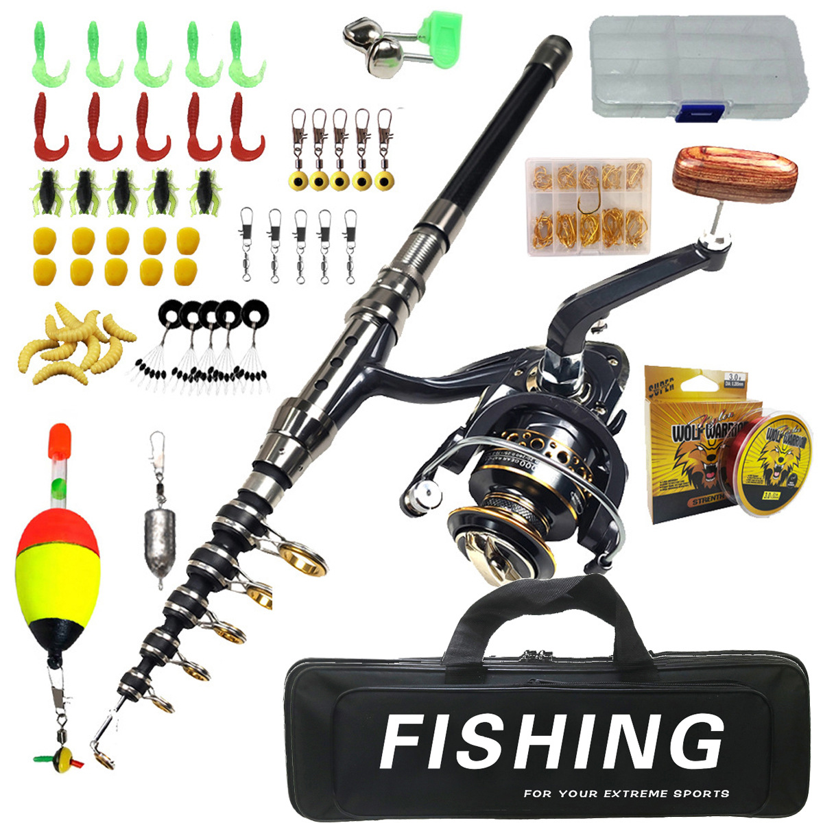 1.8m-3m Fishing Rod Set Long C - Fishing Rod Casting ulasan dan harga
